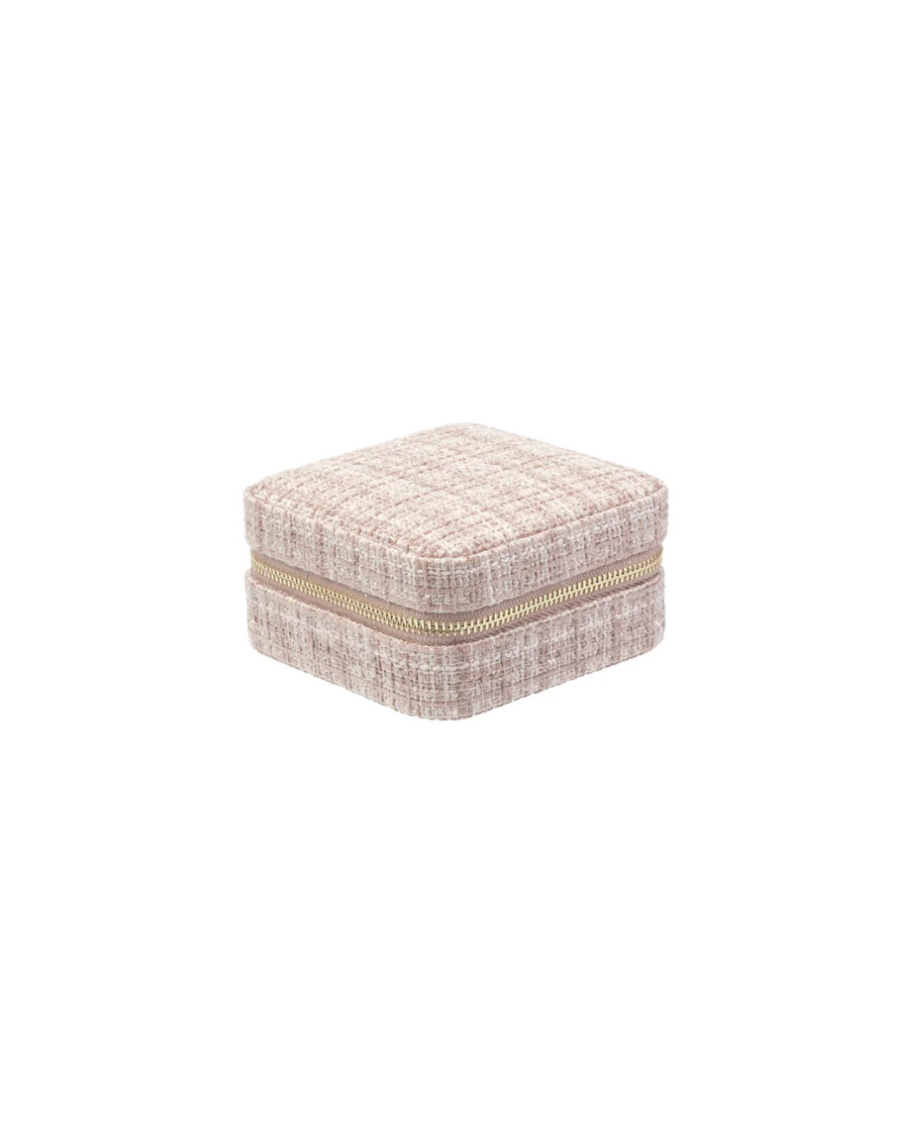 Tweed Jewellery Box Mini Warm Taupe
