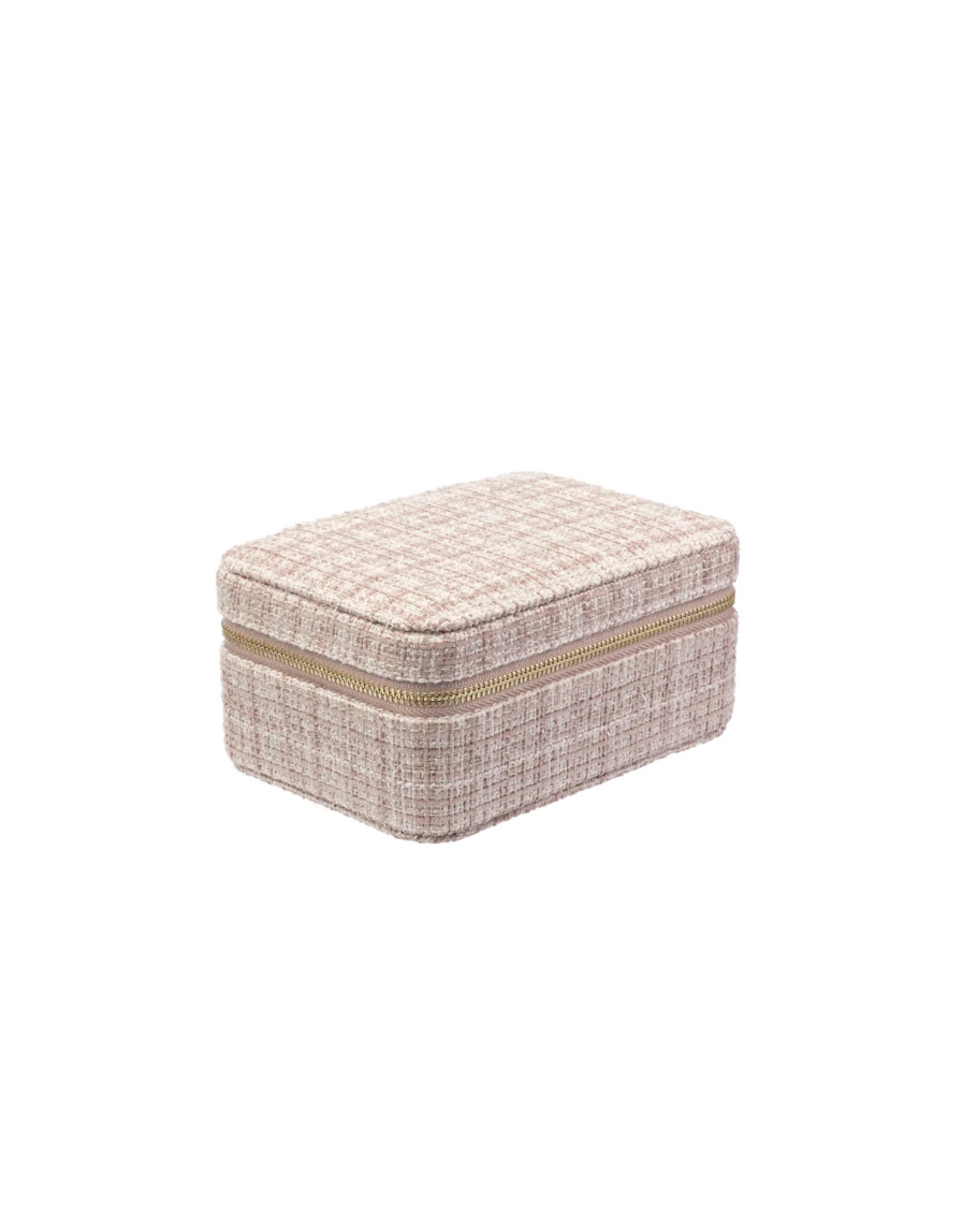 Tweed Jewellery Box Warm Taupe