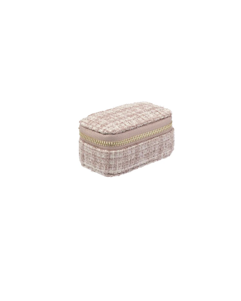 Tweed Jewellery Box Micro Warm Taupe