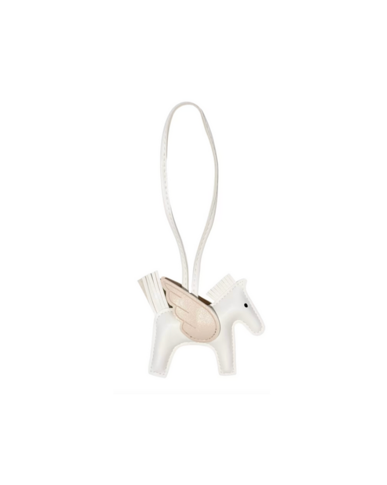 Pony Bag Charm Hvit M Beige