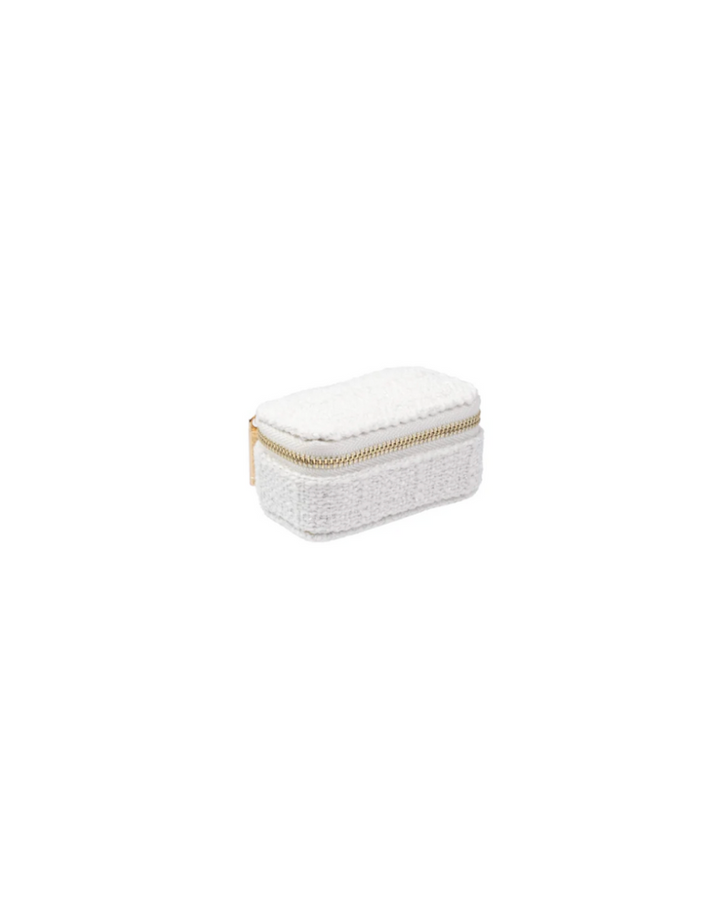Tweed Jewellery Box Micro White
