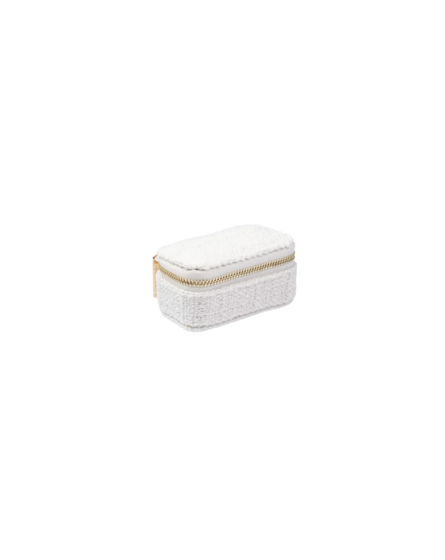 Tweed Jewellery Box Micro White
