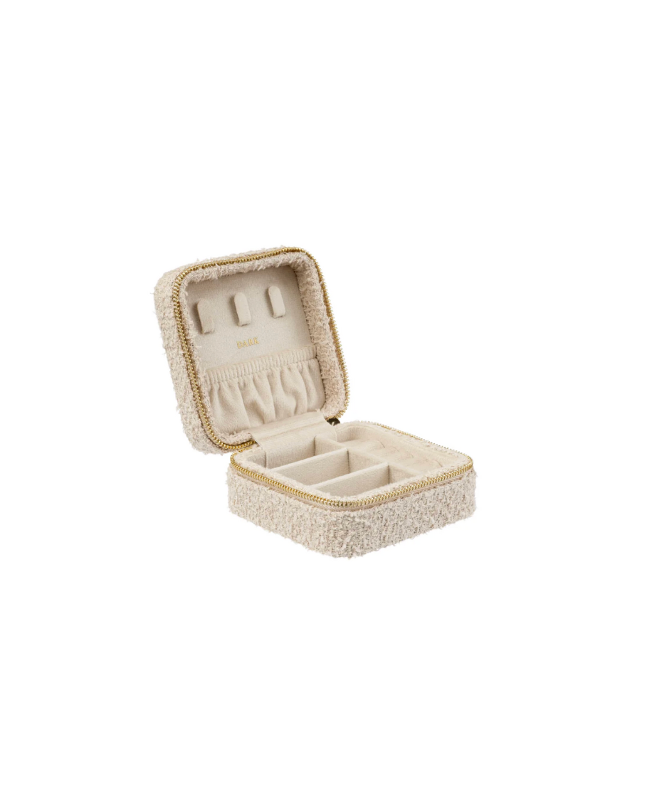 Tweed Jewellery Box Mini Sand