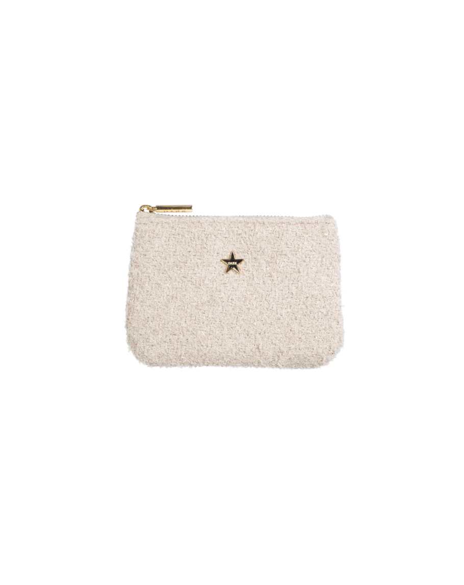 Tweed Mini Pouch Sand