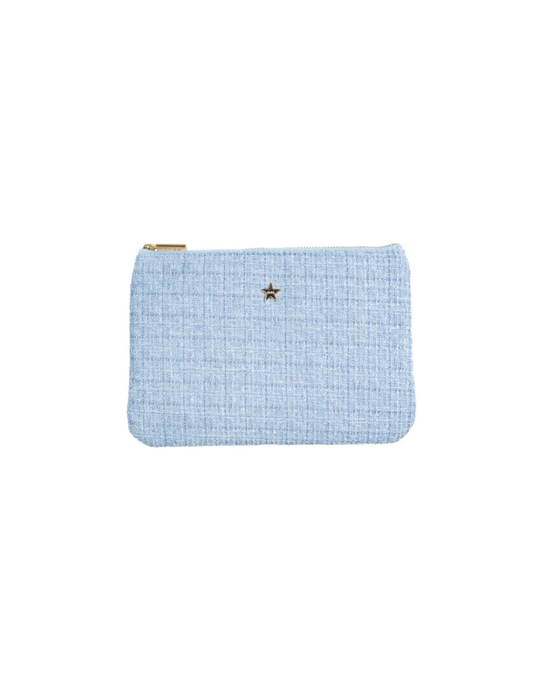 Tweed Small Pouch Cool Blue