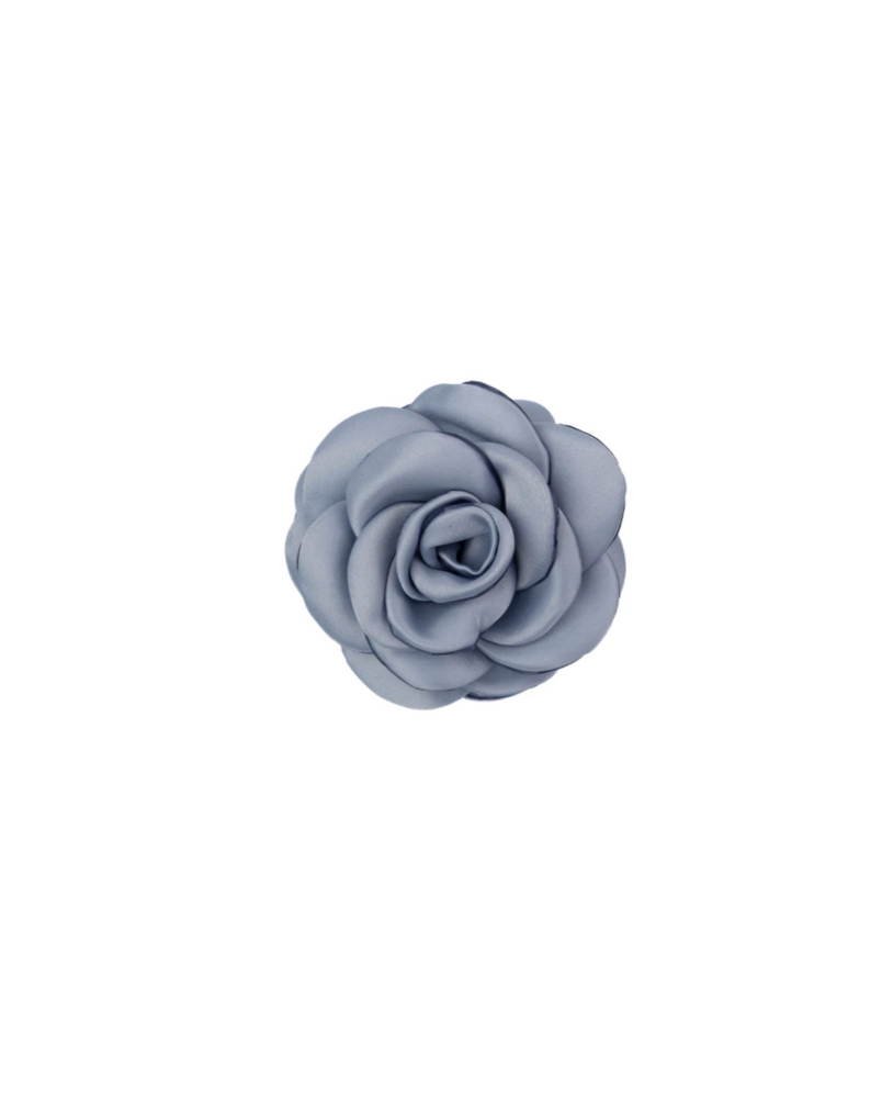Satin Rose Hair Claw Cool Blue