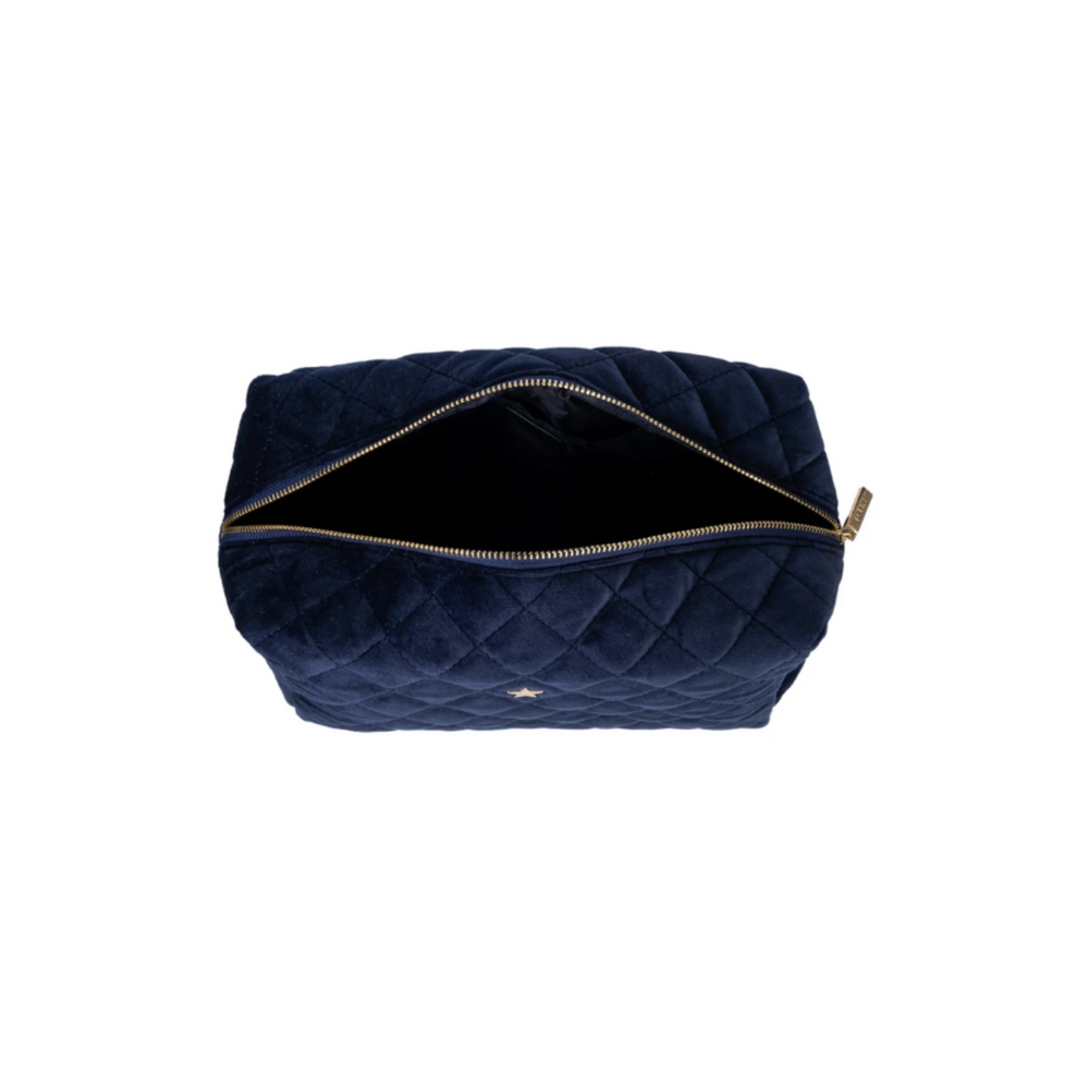 
                      
                        Velvet Square Make Up Pouch Large Navy
                      
                    