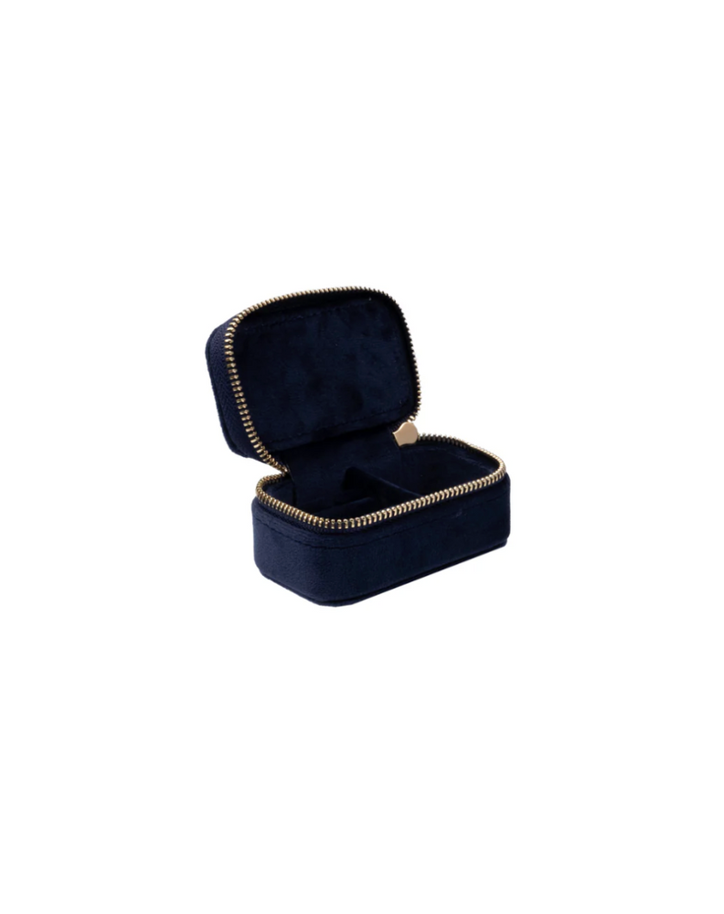Velvet Jewellery Box Micro Navy
