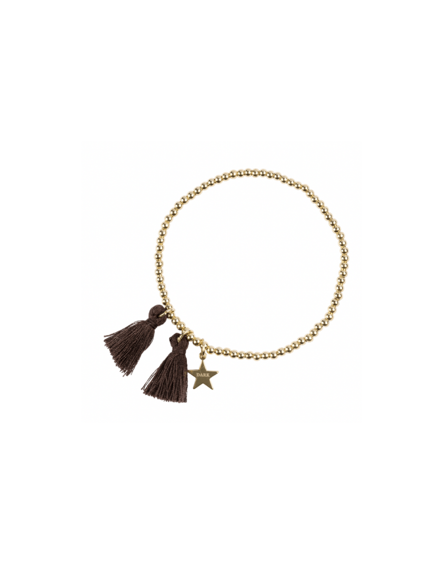 Metal Bead Bracelet w tassle