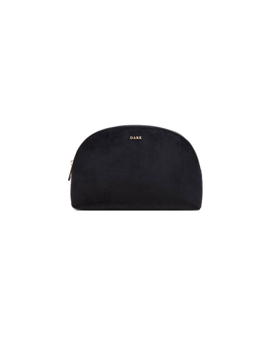 Velvet Make-Up Pouch Large Black