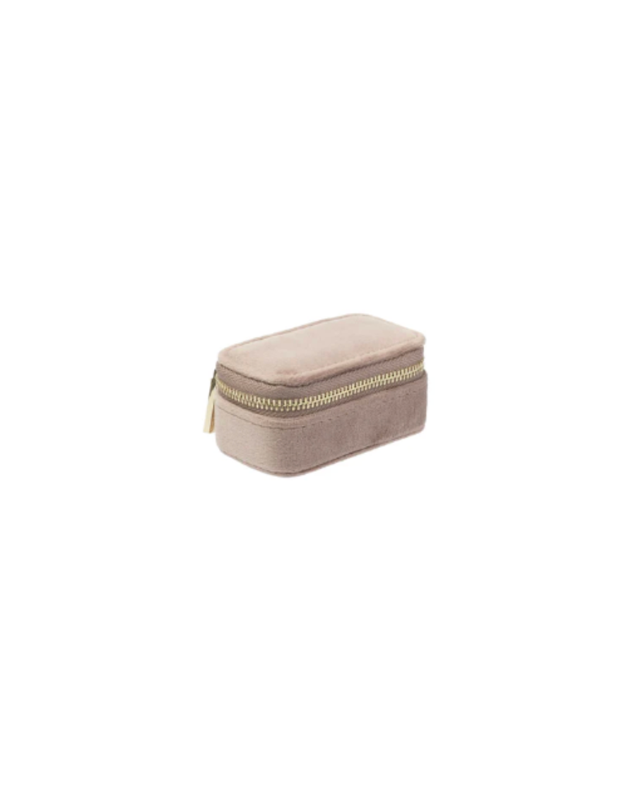 Velvet Jewellery Box Micro Taupe
