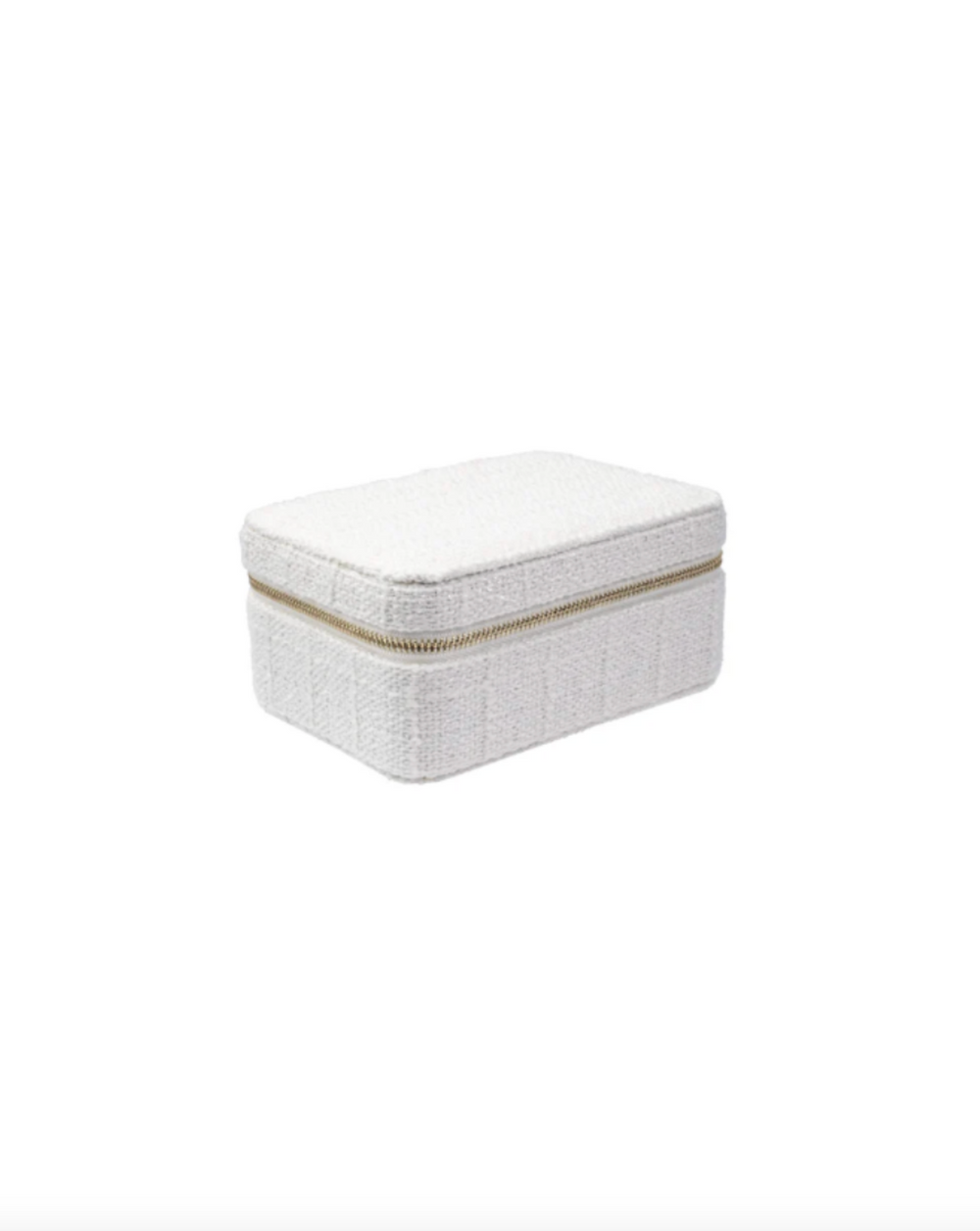 Tweed Jewellery Box White