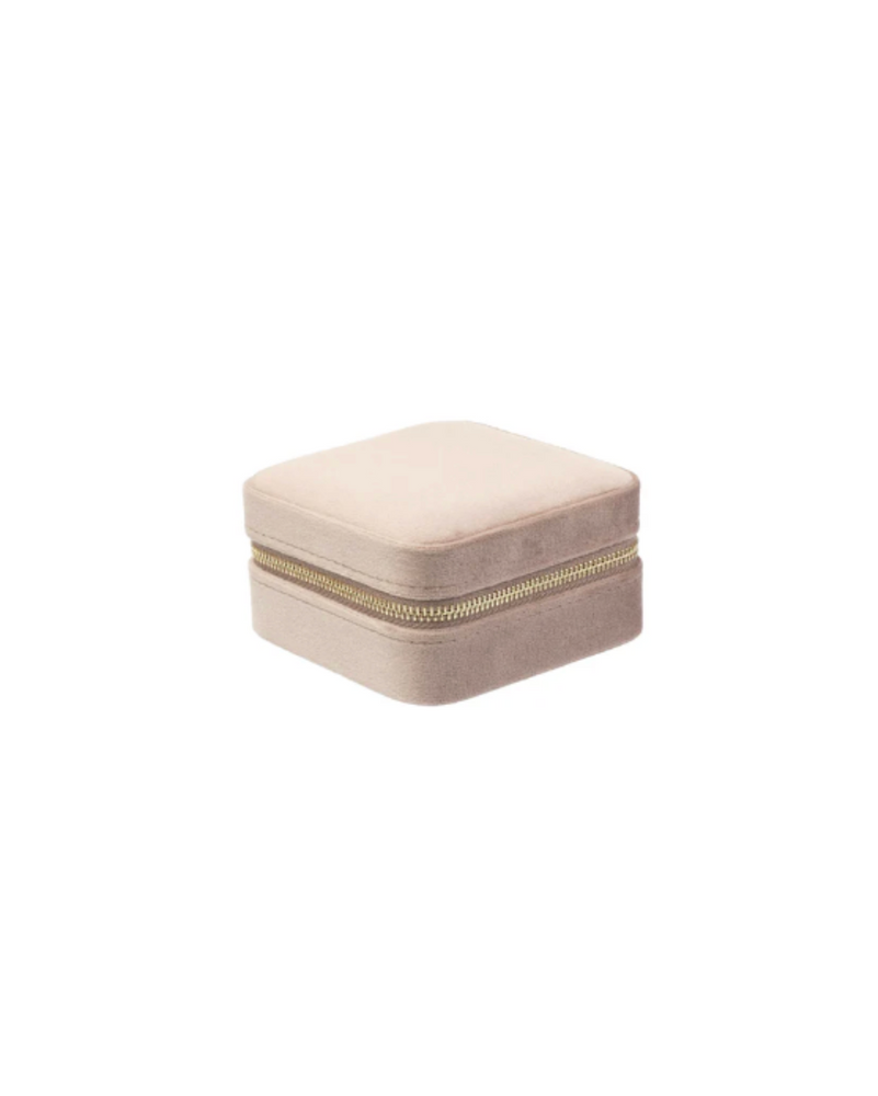 Velvet Jewellery Box Mini Taupe