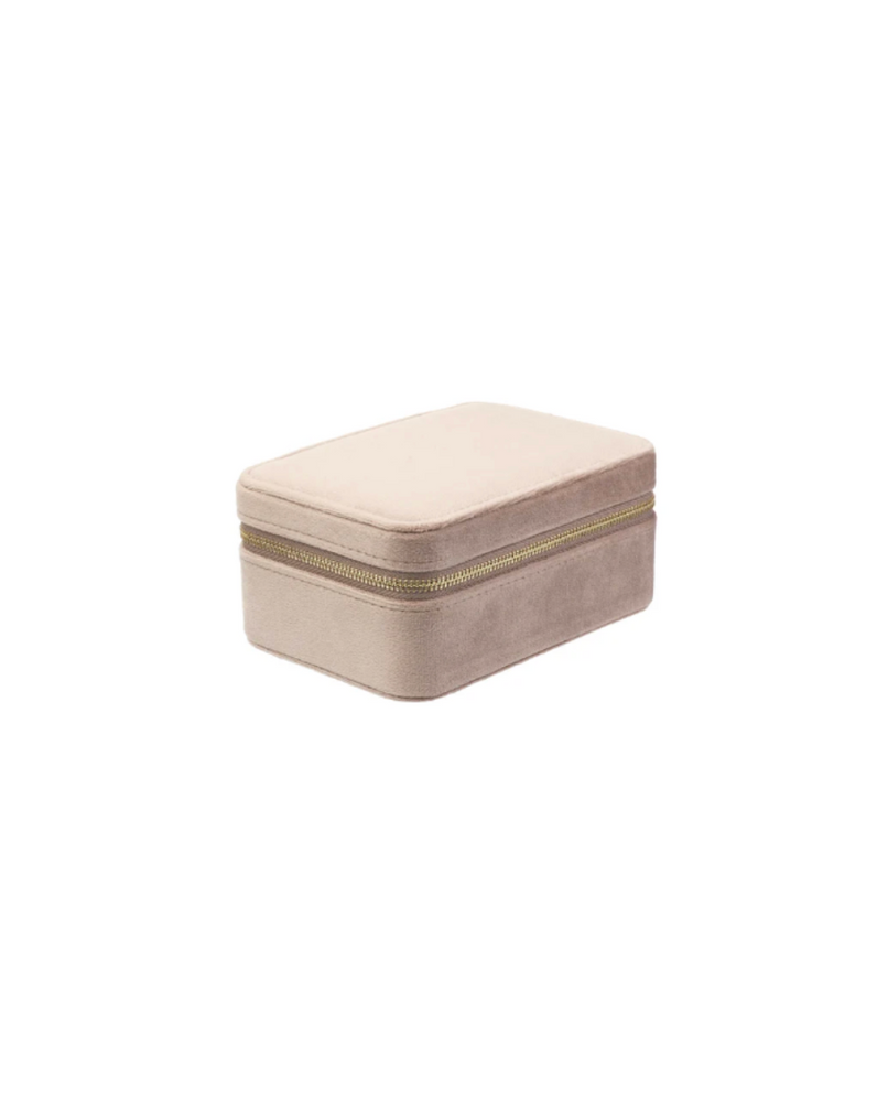 Velvet Jewellery Box Taupe