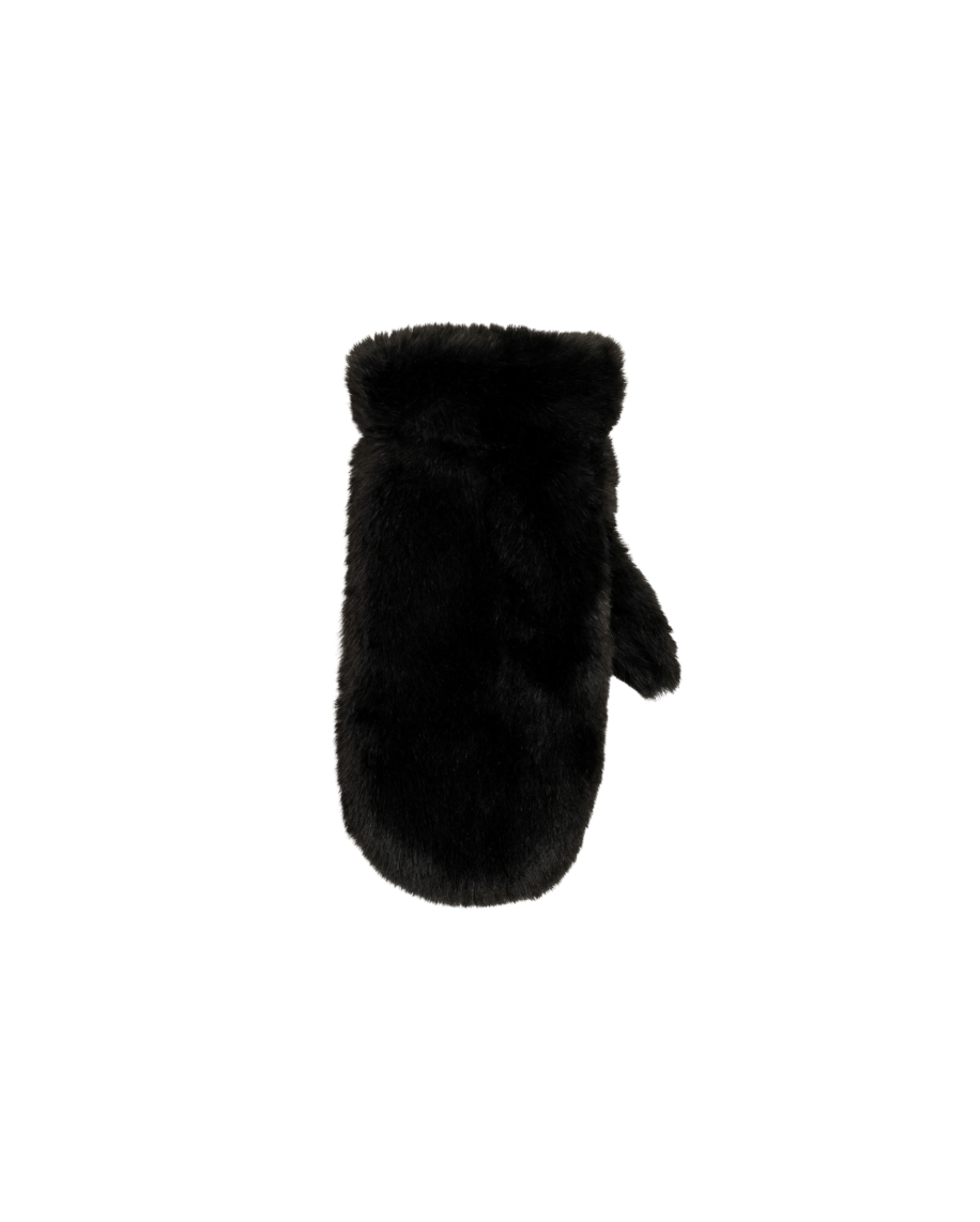 Faux Fur Votter Black