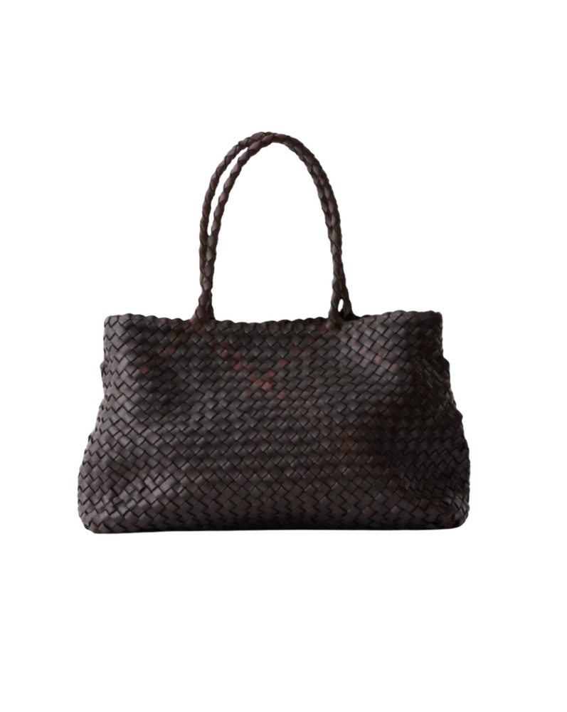 Vintage Mesh Tote Dark Brown