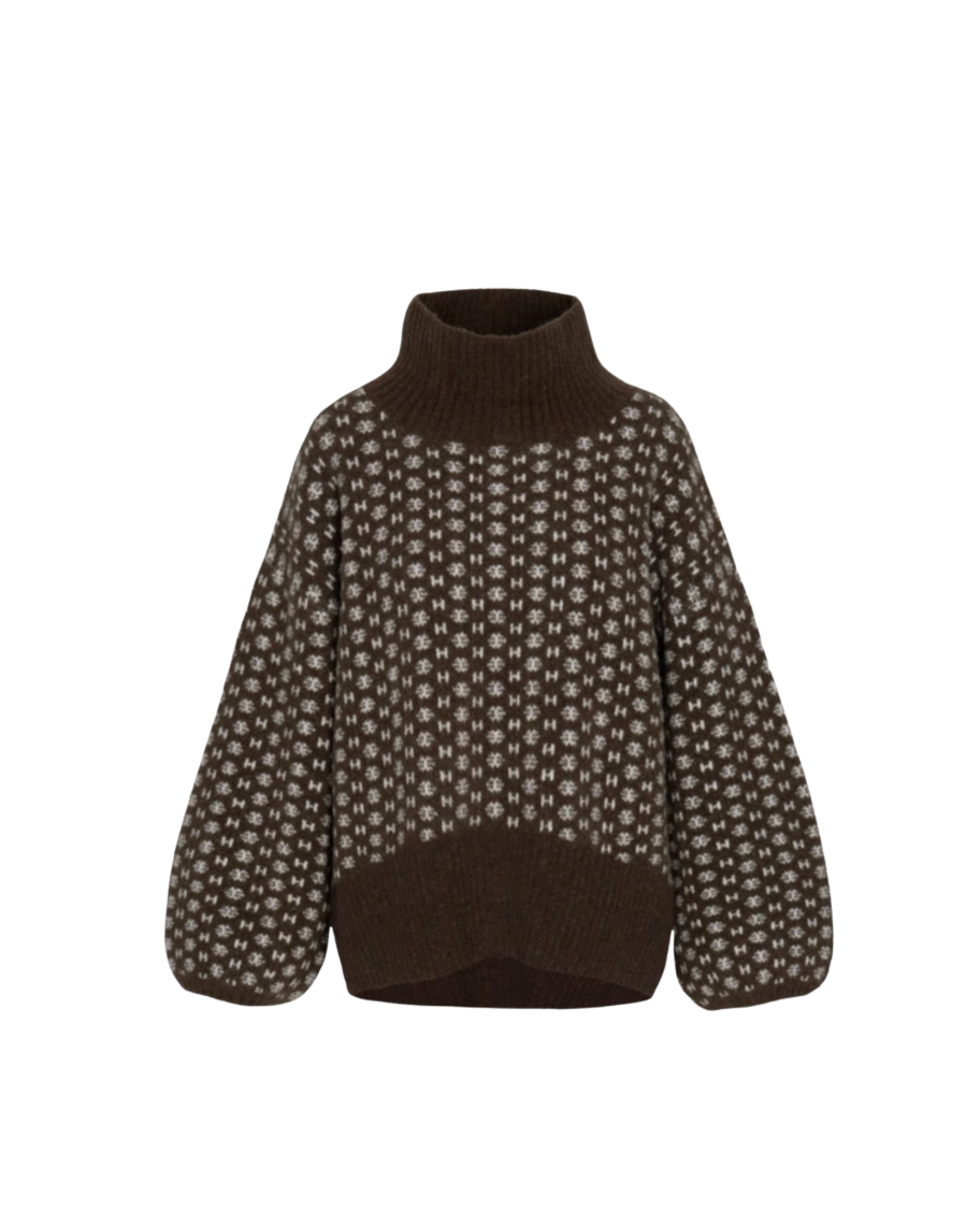 LOGO Sweater Dark Earth