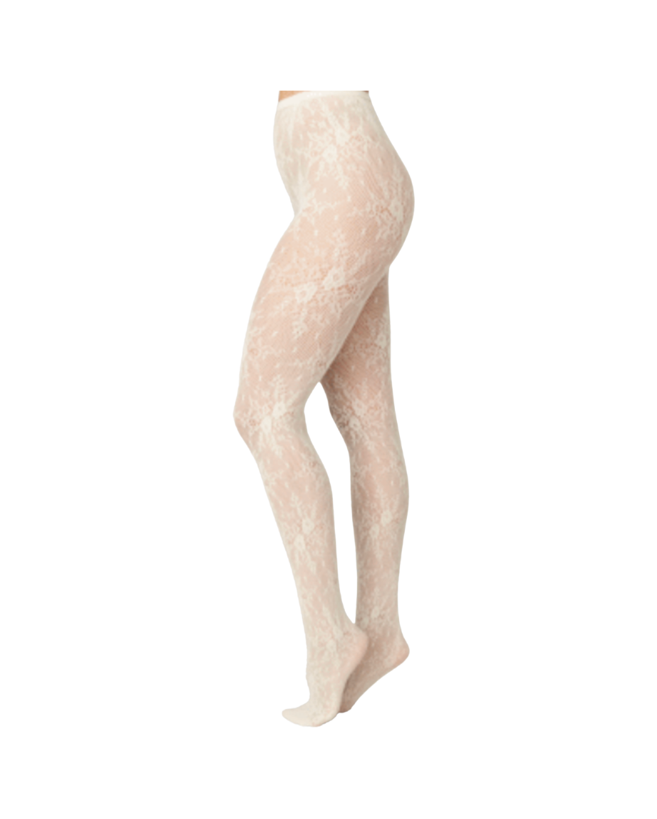 Rosa Lace Tights Ivory
