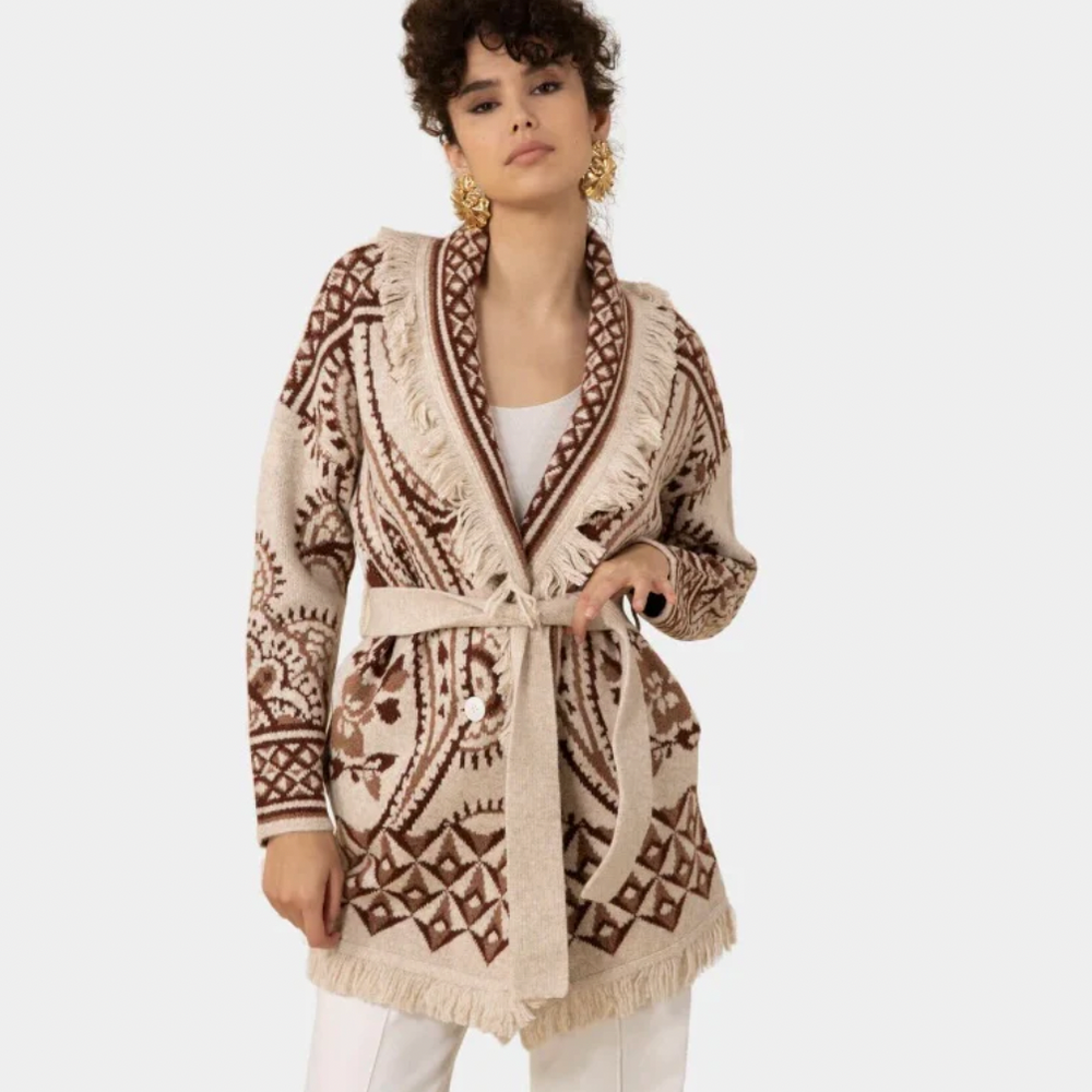 Aessandra Knit Jacket Ivory