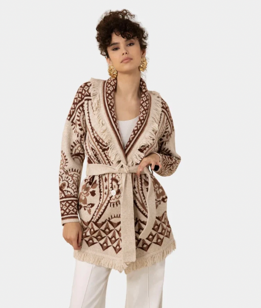 Aessandra Knit Jacket Ivory