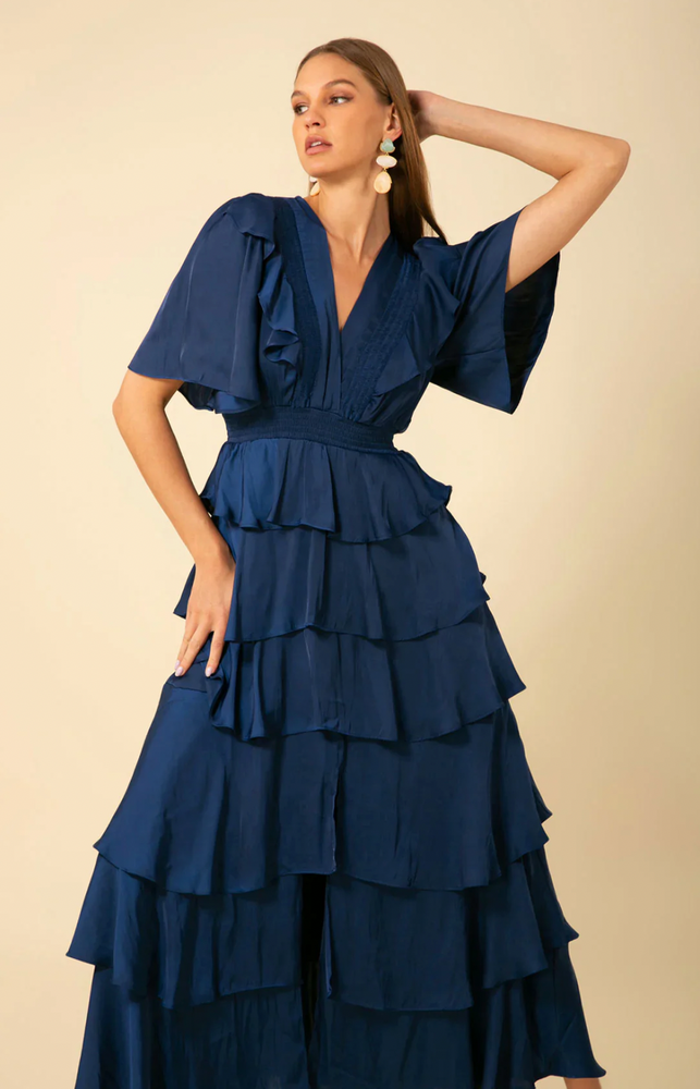 
                      
                        Ainsley Dress Solid Indigo
                      
                    