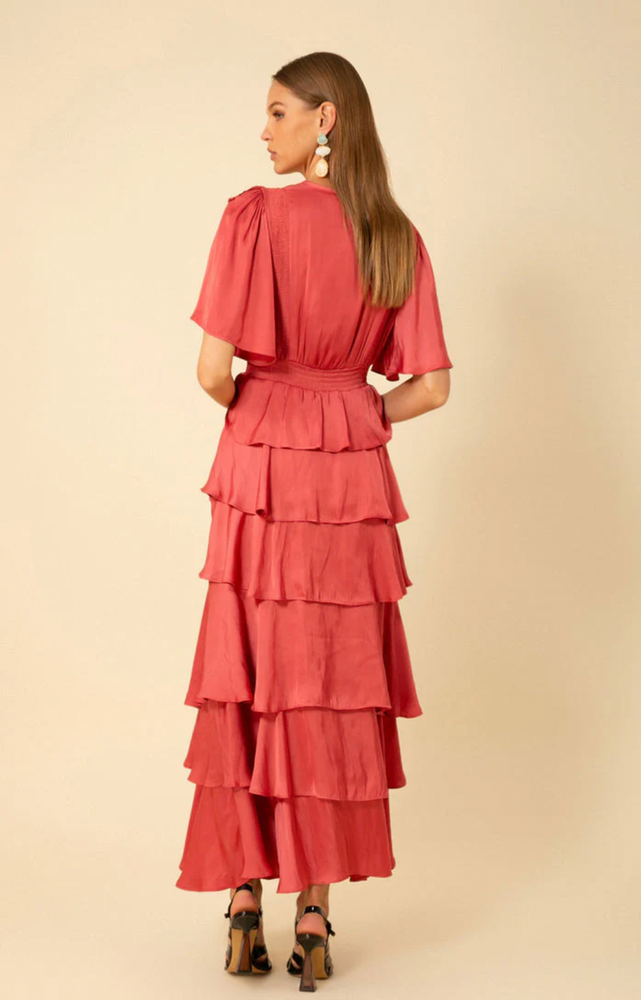 Ainsley Dress Solid Rose