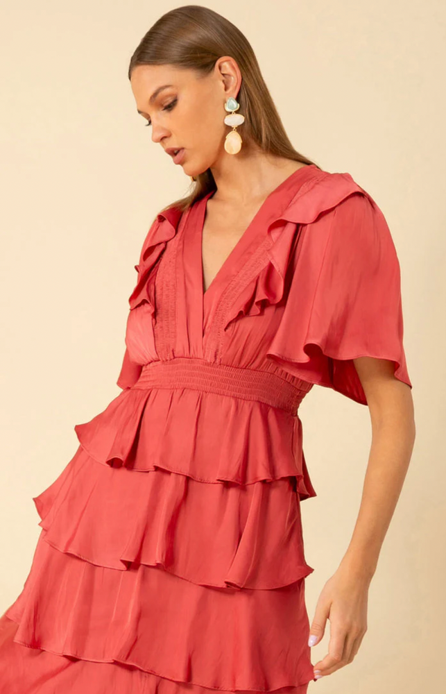 
                      
                        Ainsley Dress Solid Rose
                      
                    