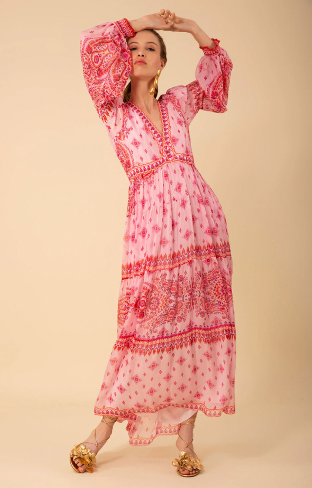 Alaia Maxi Dress Pink