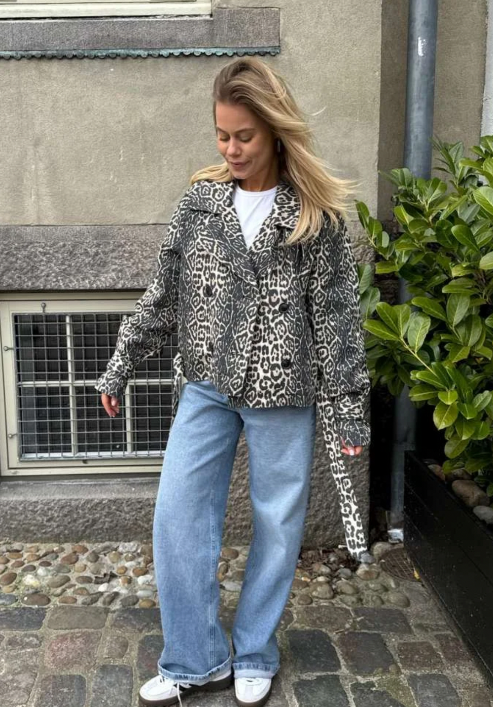 Alma Trench Leopard Print