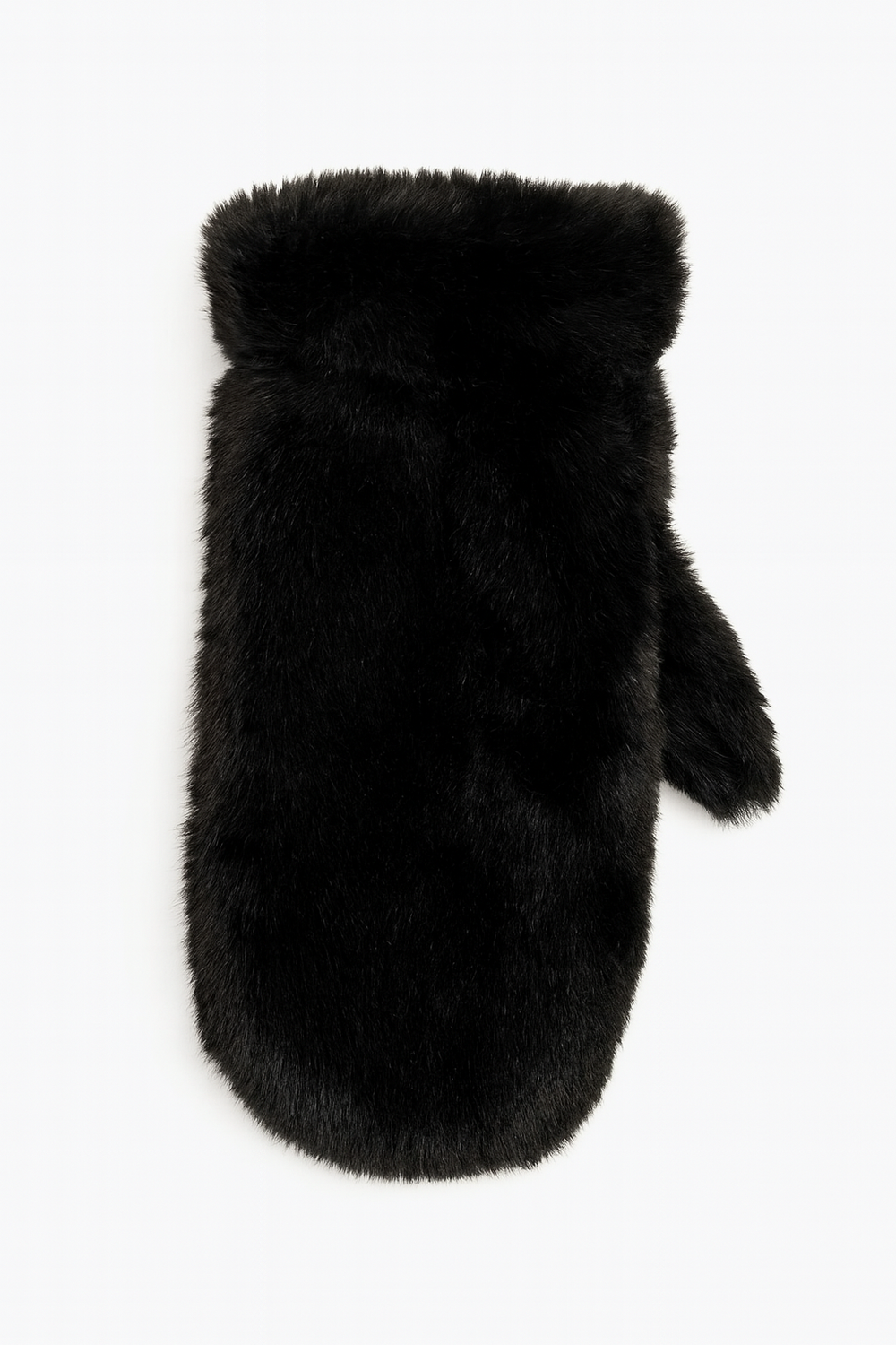 Faux Fur Votter Black