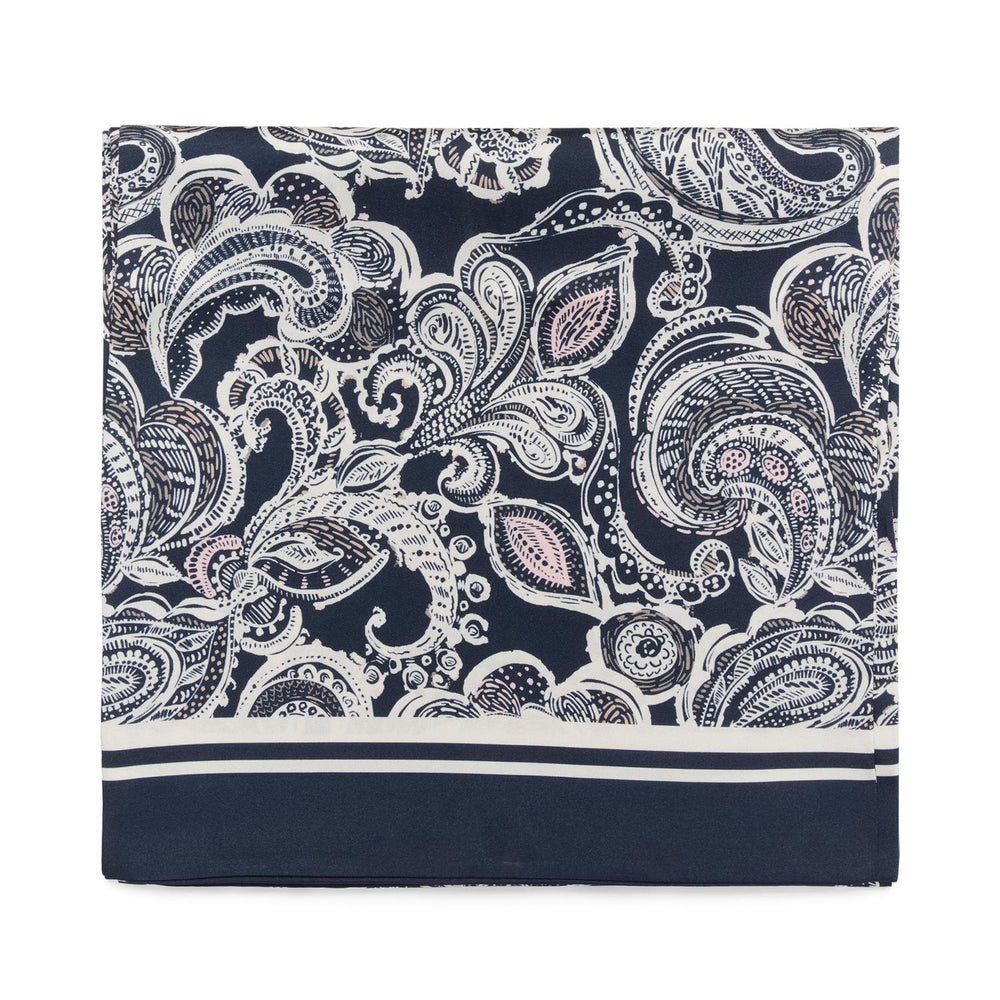 Najia Scarf Navy Paisley Print