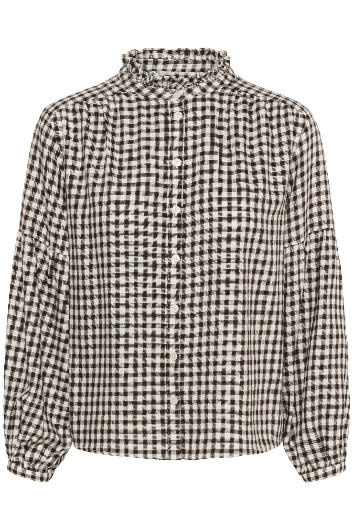 Samilla Shirt Ganache Mini Check