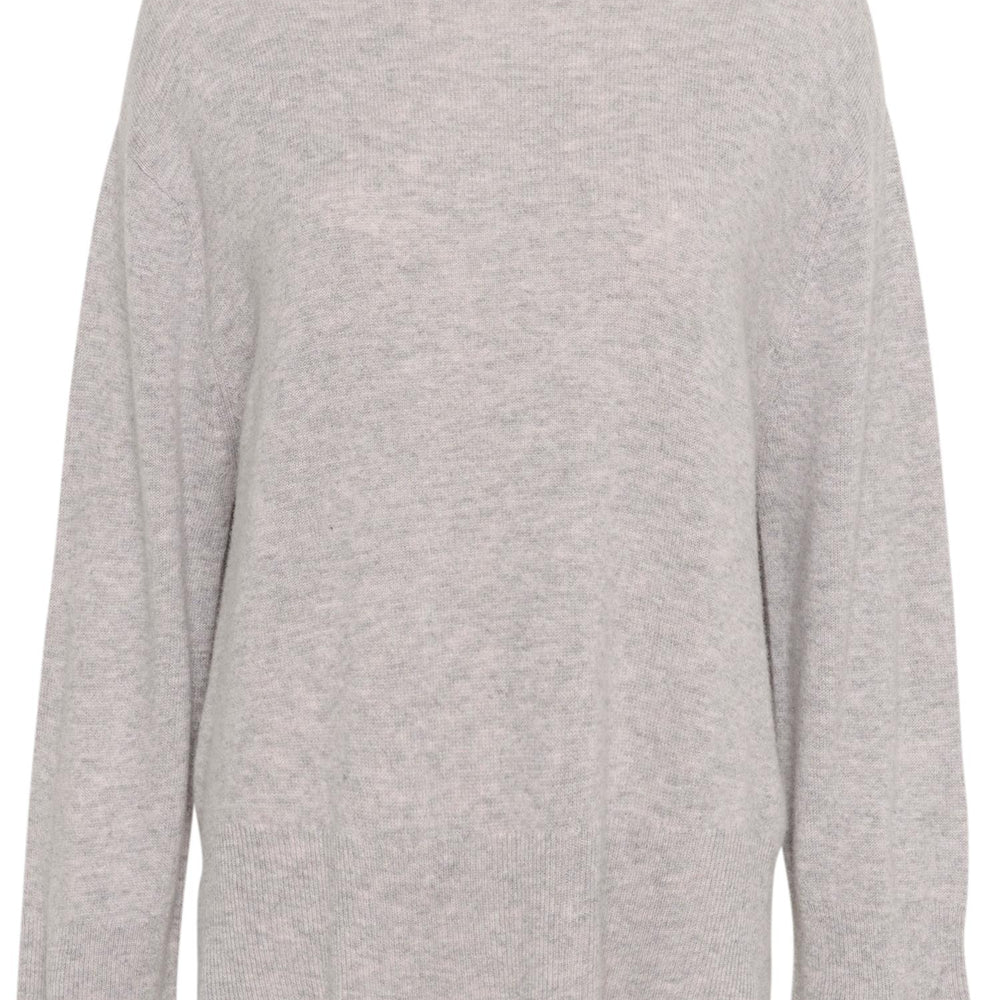 Callie Arrow Oversized Pullover Mid Grey Melange