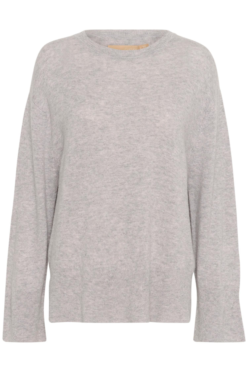Callie Arrow Oversized Pullover Mid Grey Melange