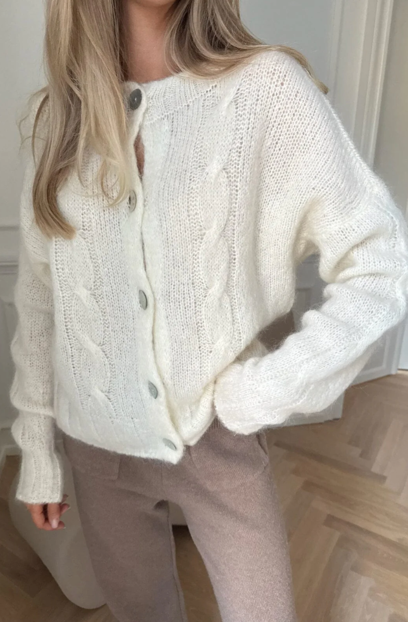 Ditte Cardigan White