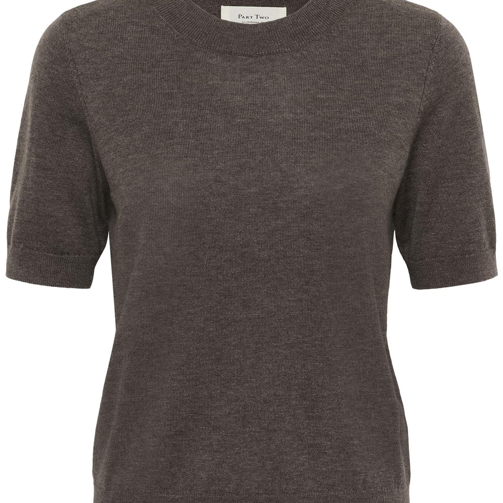 Everlottas Tee Dark Mink Melange