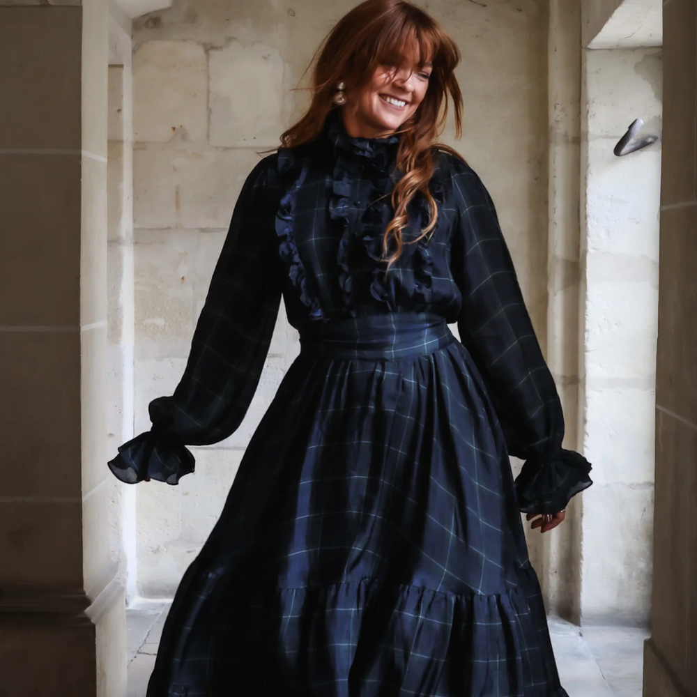 Check Showpiece Dress