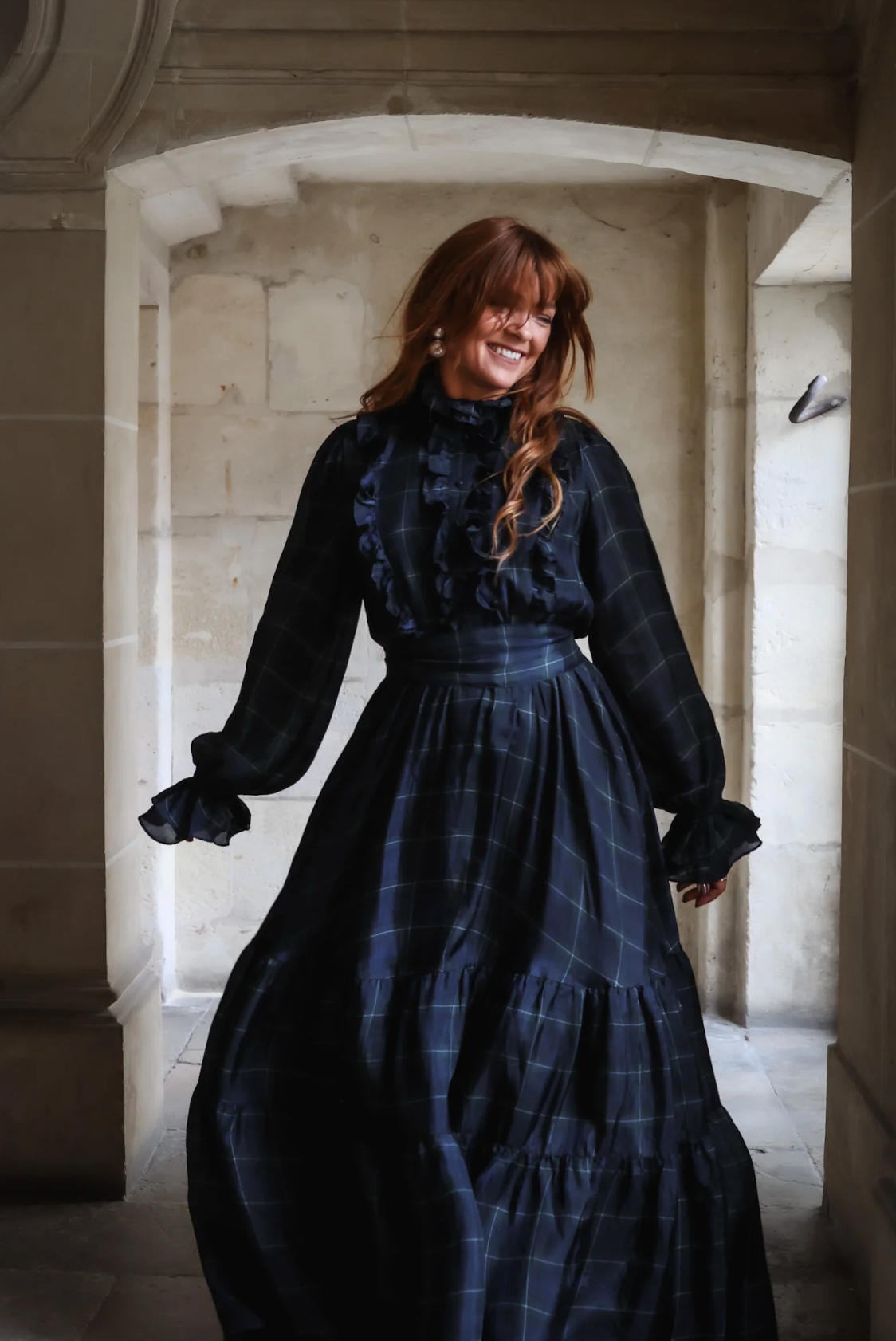 Check Showpiece Dress