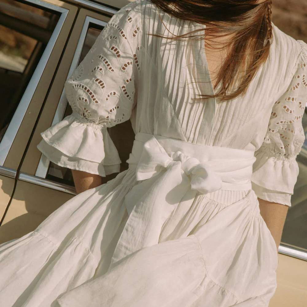 Coco Short Dress White