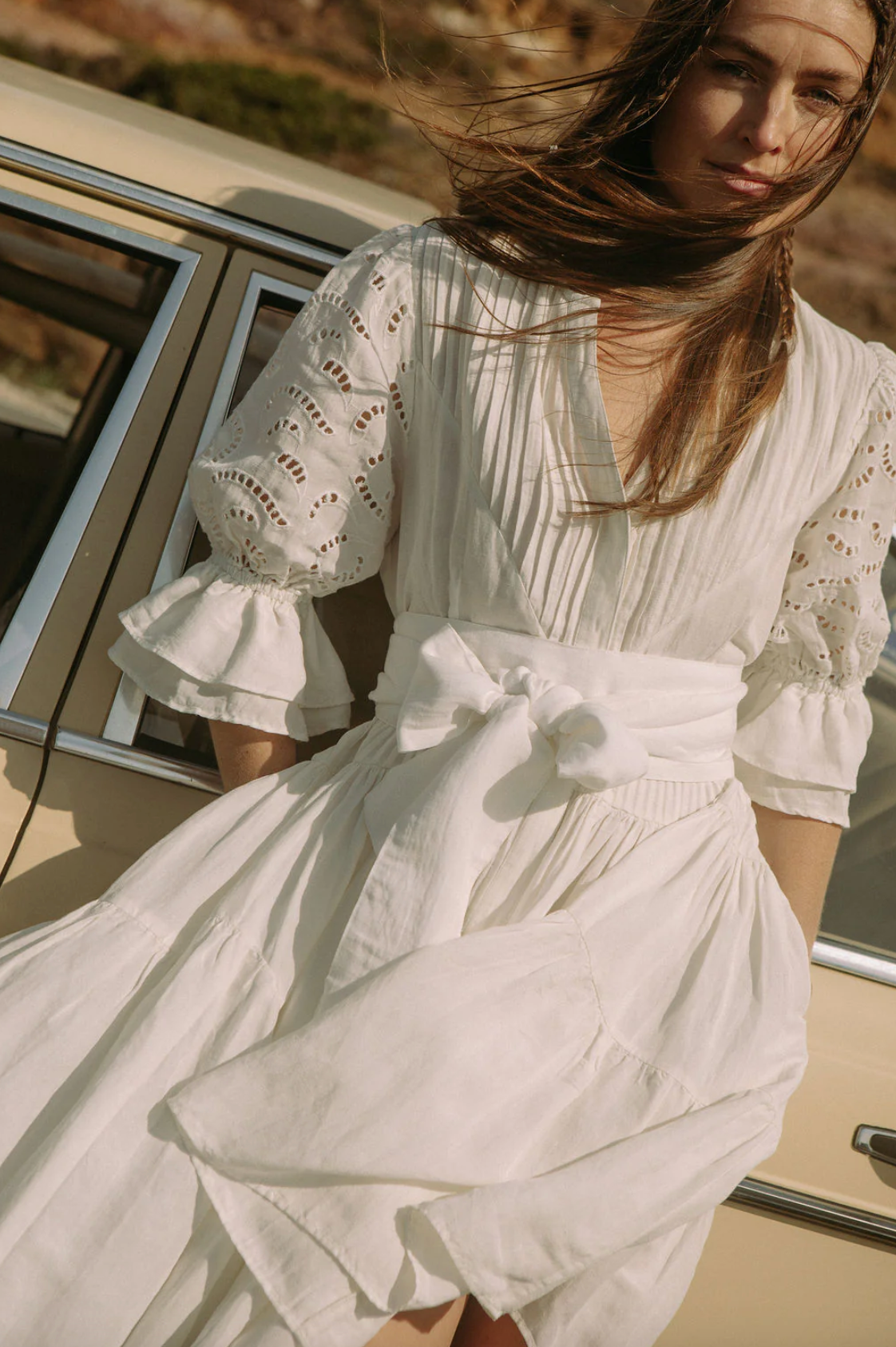 Coco Short Dress White