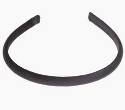 Velvet Hair Band Thin Black