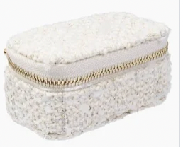 Tweed Jewellery Box Micro White