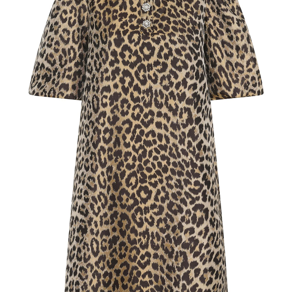 Carol Muxi Dress Leopard Pattern