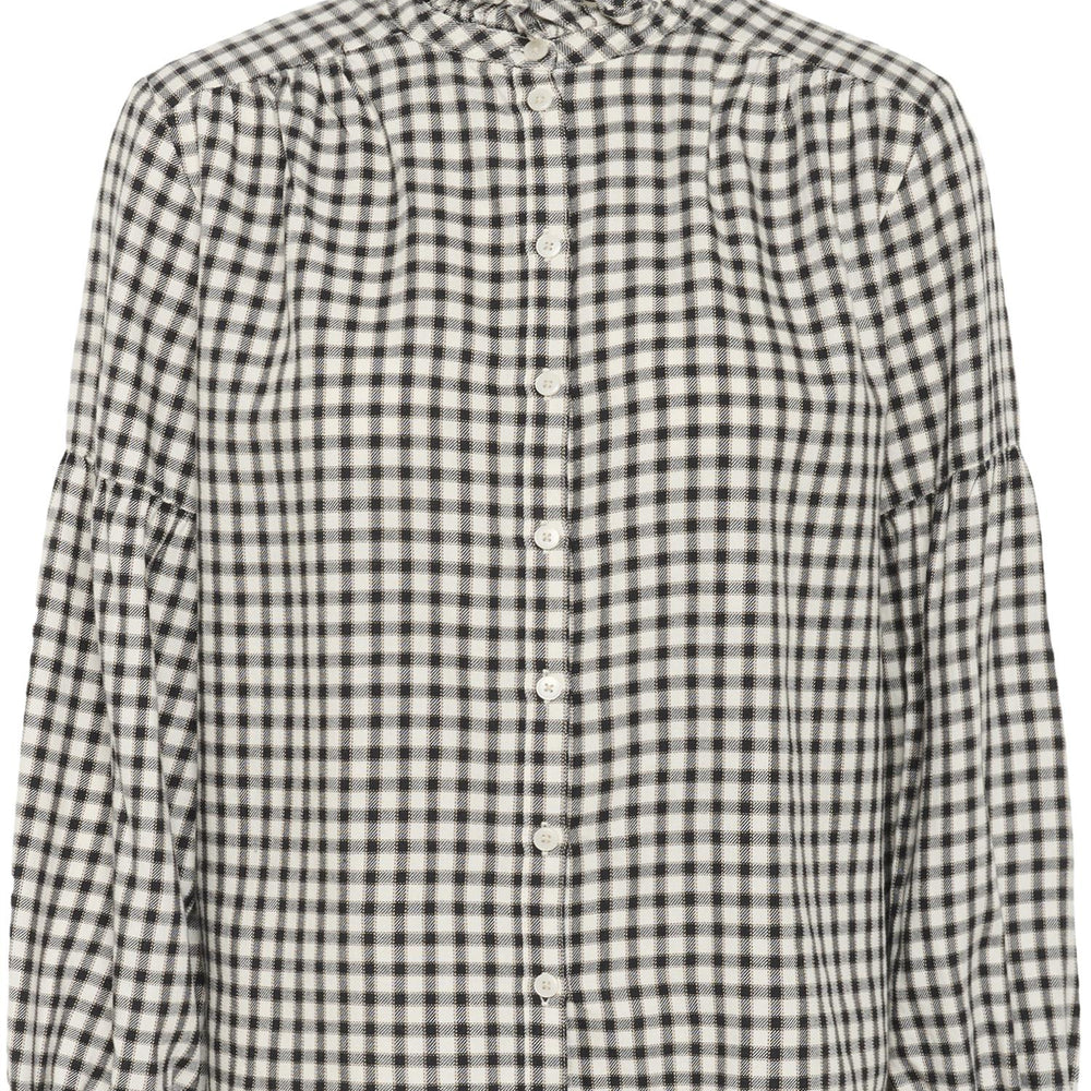 Samilla Shirt Dark Navy Mini Check