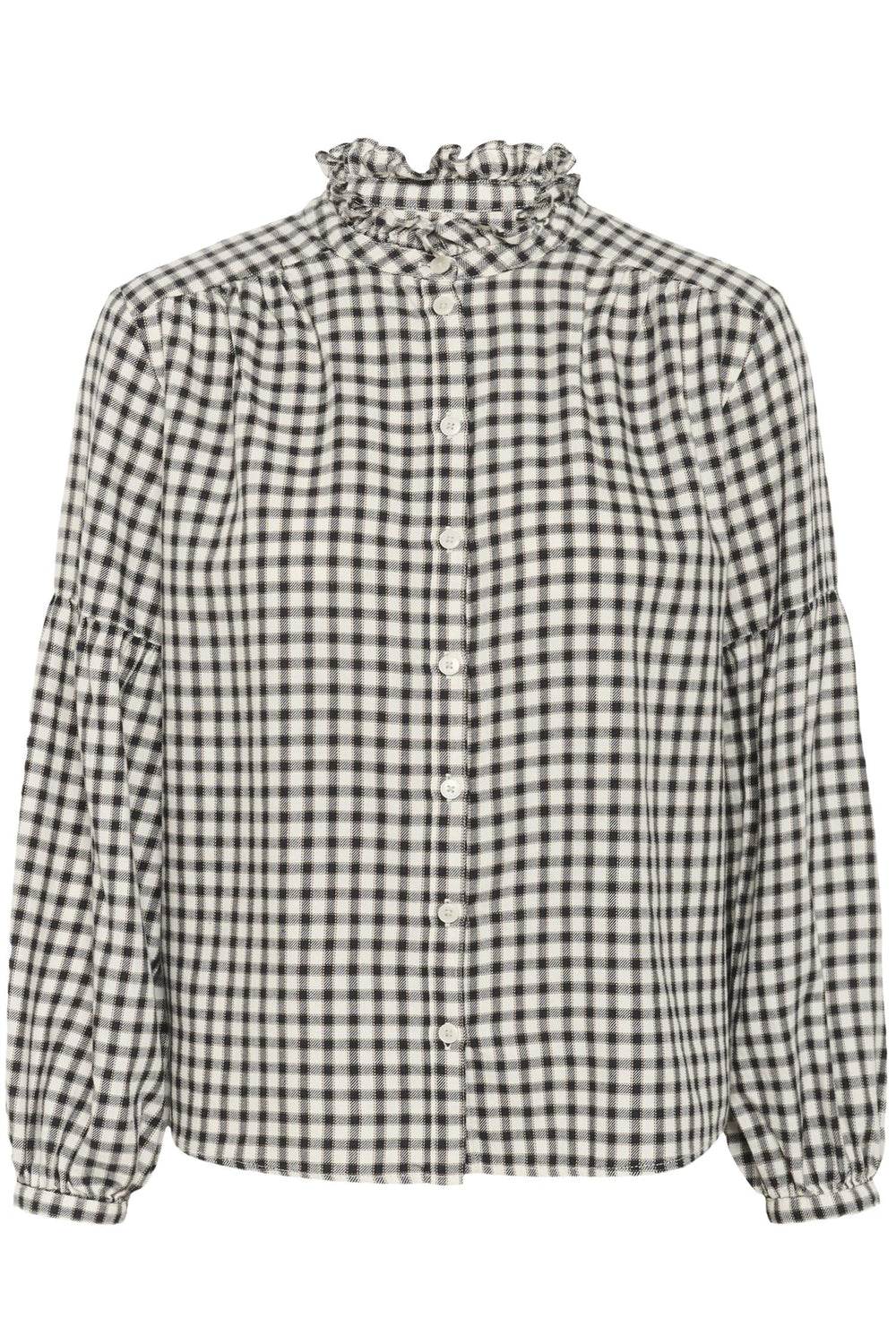 Samilla Shirt Dark Navy Mini Check
