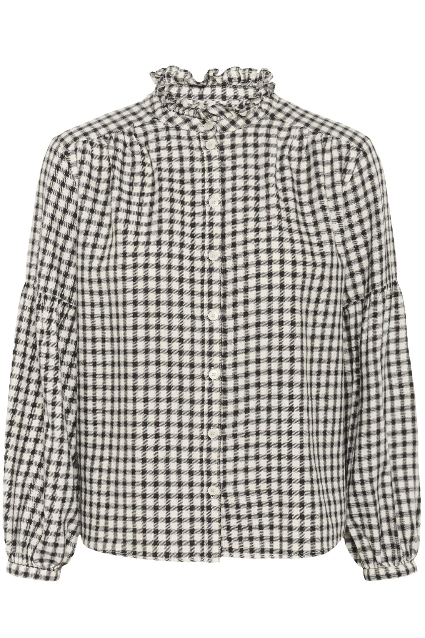 Samilla Shirt Dark Navy Mini Check