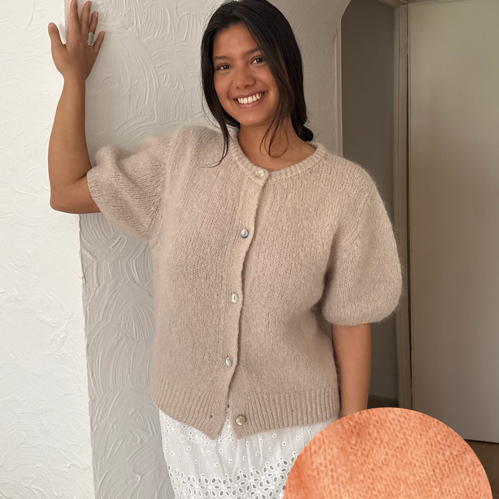 Ida Short Sleeve Cardigan PREORDER Oransje