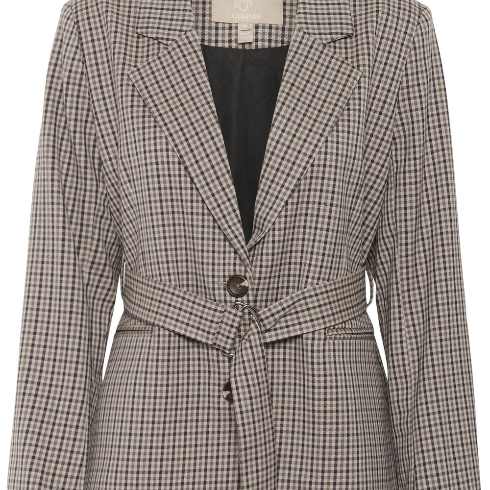 Checka Belt Blazer