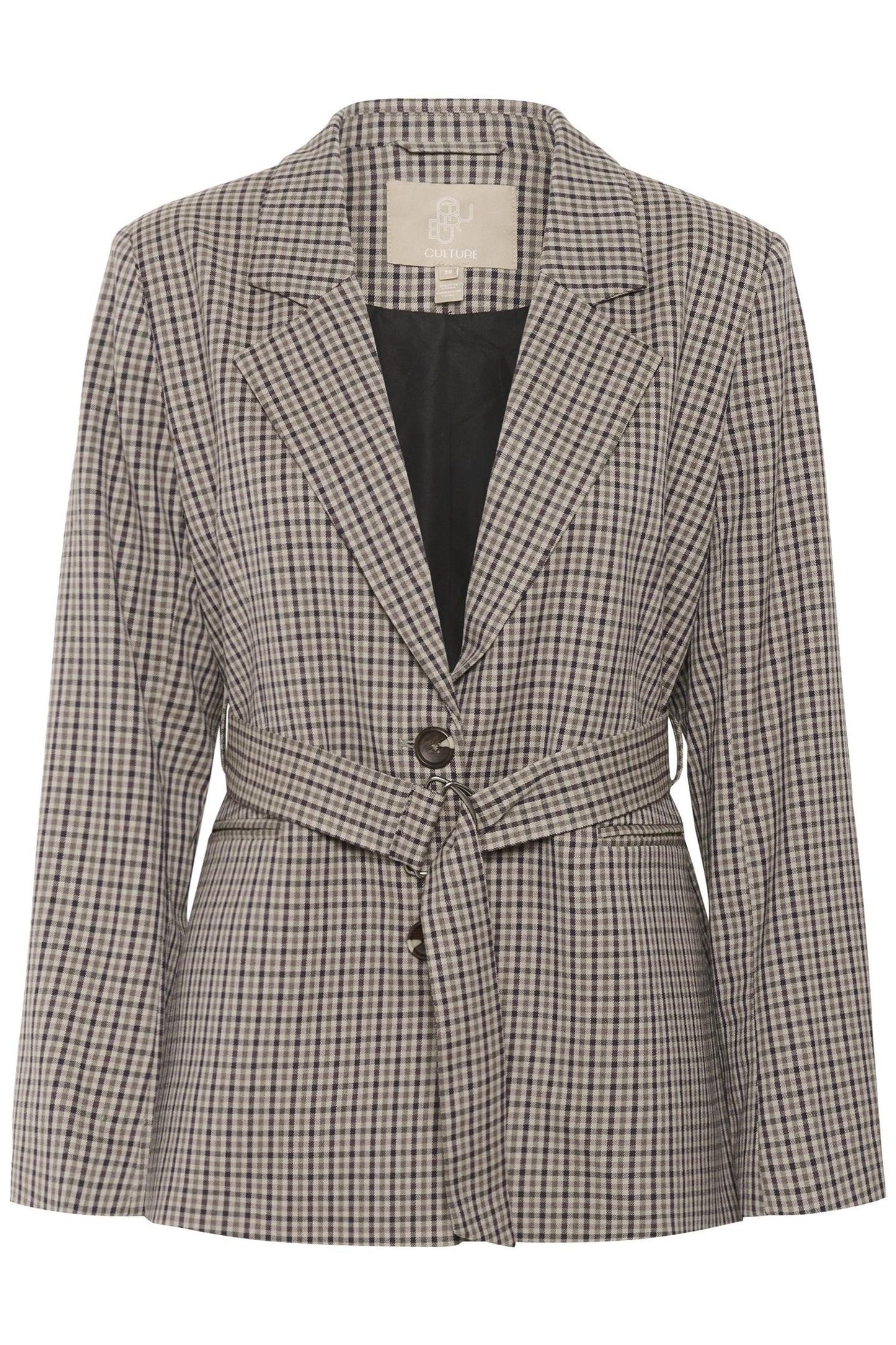 Checka Belt Blazer