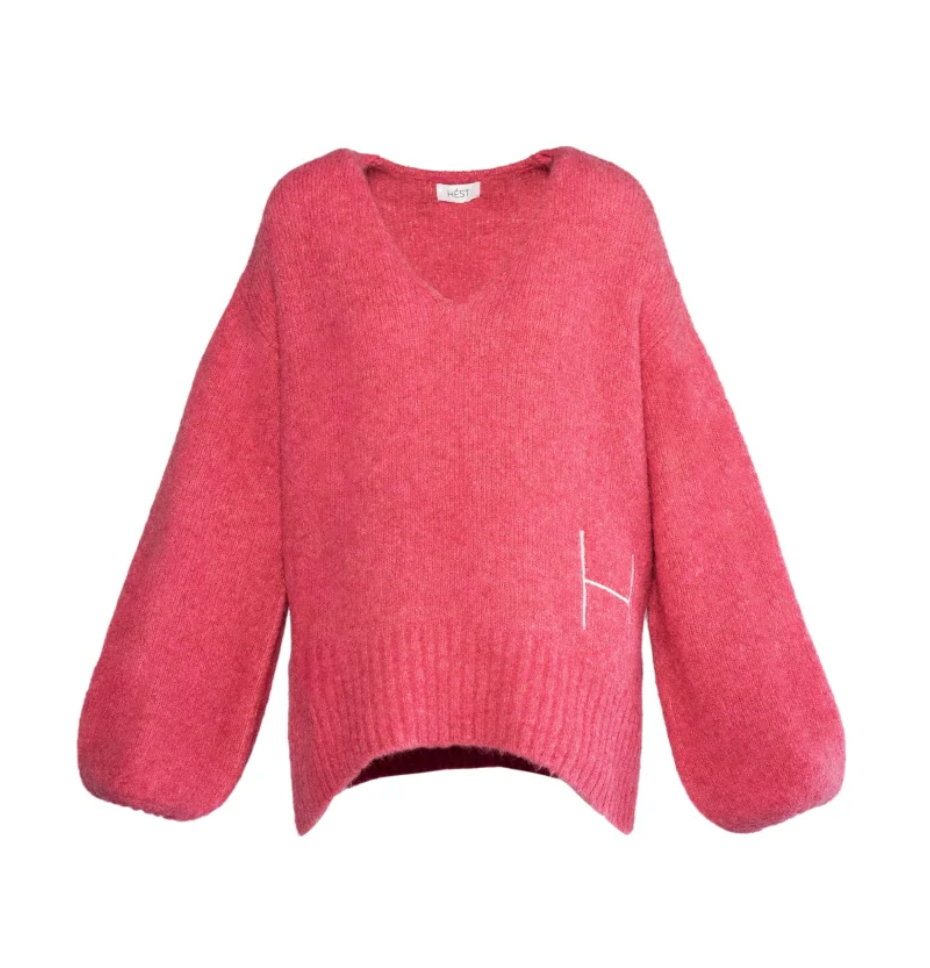 Sofie V-neck Sweater Chateau Rose